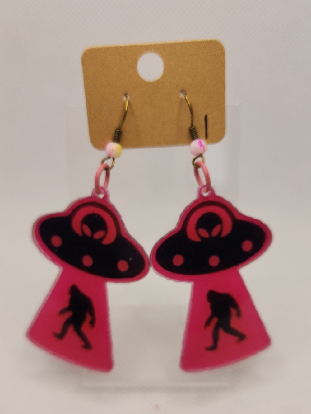 Alien UFO/Bigfoot Earrings